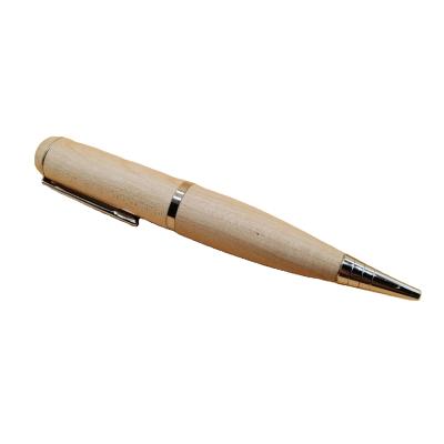 China High Speed ​​Pen Wholesale Wood Ballpoint Pen Promotional Gift With Laser Engraving LOGO Memoria Flash Disk for sale