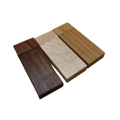 China Wholesale High Speed ​​Promotional Gift Square Wooden OTG USB With Laser Engraving LOGO Memoria Flash Disk for sale