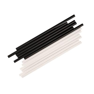 Cina 100 Modern Biodegradable 7*210mm Polylactic Acid PLA Straws Coffee Milk Tea Drink Disposable Straws in vendita