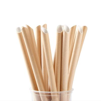 China Modern Disposable Paper Straws 100 Pieces Biodegradable Paper Wrapping Paper Straws Individually Wrapped zu verkaufen