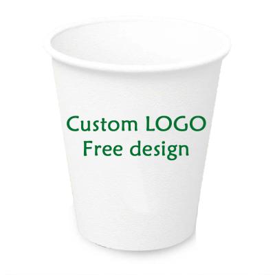 China Disposable Customized Disposable Paper Cups With Printing Logo Customized Tea Wholesale Advertising Milk Paper Cups for sale