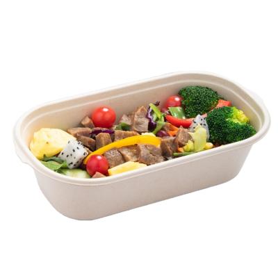 China Compostable and Biodegradable Design Food Grade Unique Hot Selling Disposable BB Party Tableware Natural Dish Salad Bowl for sale