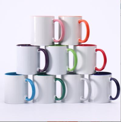 Китай Viable Wholesale DIY Printing 11oz Bone China Sublimation Mug Heat Transfer Coated Mug продается