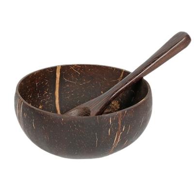 Cina Sustainable Wholesale Letterable Nuts Fruit Salad Storage Bowl Coconut Shell Tableware Coconut Shell Bowl in vendita