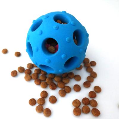 China New Design TPR Interactive Food Game Balls Durable Rubber Chew Disjoint Toys Stored Durable Rubber Chew Toys For Dogs Training Ball for sale