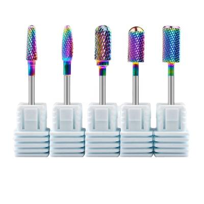 China High Quality Nail Art Beauty Diamond Tungsten Steel Carbide Burrs Nail Drill Bit for sale