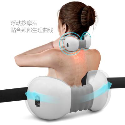 China Health Care Institutes USB Wireless Charger Neck Shoulder Heating U Shaped Back Massager for sale