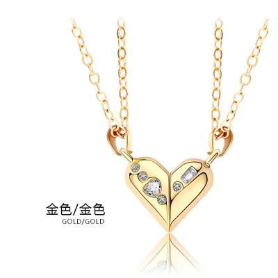 China Simple And Natural FASHIONABLE Magnetite Heart Shape Rotary Necklace Valentine's Day Jewelry for sale