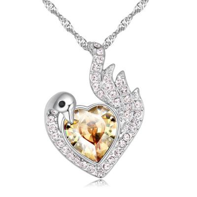 China Austrian elements CZ Crystal Necklace Phoenix Woman Necklace fashion TRENDY for sale