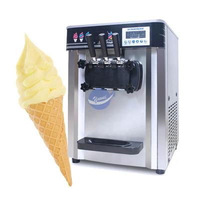 China Small Easy Cheap Ice Cream Machine Soft Labor Saving Operation Commercial Ice Cream Making Machine Kenya for sale