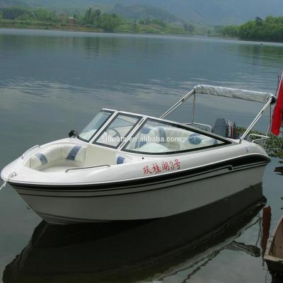 China SANJ SJR500 fiberglass fishing boat fiberglass outer hull material for sale with CE certification with center console for sale