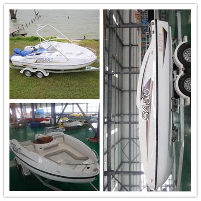 China Best fiberglass wave boat SANJ SJFZ16 matched with jet ski for sale, CE for sale