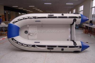 China V Shape Good Deep Bottom Inflatable Boat PVC / Hypalon Drift Material for sale