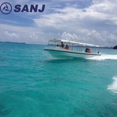 China High Speed ​​Guided Passenger Ferry Boat 30 Top Passenger Fiberglass Pleasure Craft Passengers for sale