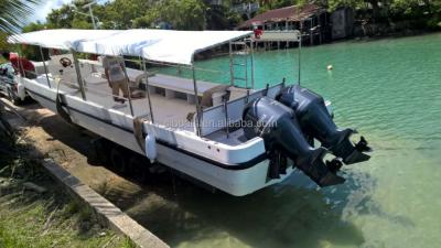 China Cheap Pleasure Craft Passenger Ferry Boat 30 Outboard Motor Boat Motor Island Transportation for sale