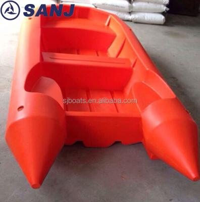 China 2017 Pleasure Craft Outboard Engine Rotomolding PE Rescue Boat With Plastic Boat for sale