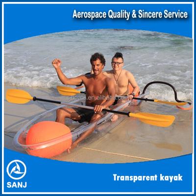 China Chinese original PC material PC material clear boat transparent kayak with good price for sale