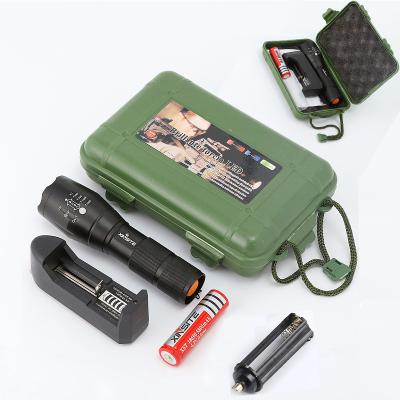 China T6 xhp70 China Night Vision Convenient Waterproof Powerful Camping Rechargeable Tactical Rechargeable Led Flashlight for sale