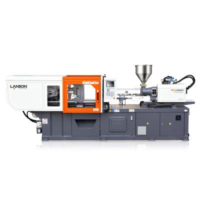 China LANSON horizontal usb injection molding machine 380 TON plastic crate injection molding machine for sale