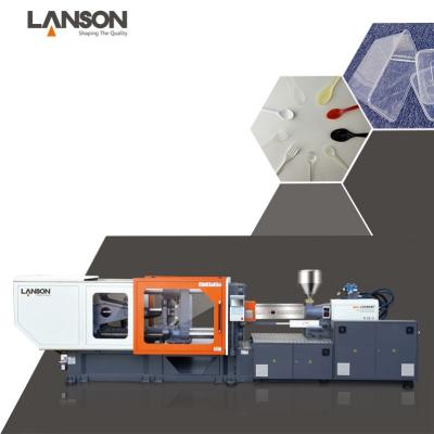 China LANSON Horizontal Thin Wall Injection Molding Disposable Plastic Take Away Food Container Making Machine for sale