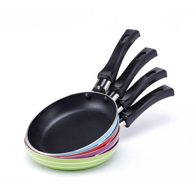 China Sustainable Kitchen 12cm 14cm 16cm Mini Stainless Steel Cookware Pan Cook Nonstick Frying Pot and Pan for sale