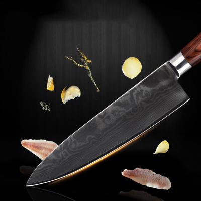 China Viable Made in China Hot-selling Damascus Steel Knives Pakistan 73layer Santoku Knife Chef Cooking Knives for sale