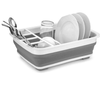 China 2019 New Product Kitchen Folding Plastic Dish Drying Rack Dish Rack Kitchen Dish Rack for sale