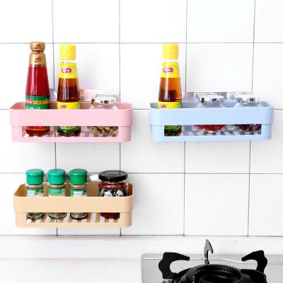 China Wholesale Cheap Plastic Wall Mounted Spice Rack Kitchen Storage Rack Rack for sale