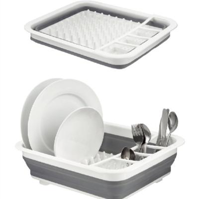 China Wholesale Foldable Plastic Kitchen Factory Dish Drainer Rack Dish Rack Dish Drying Rack for sale