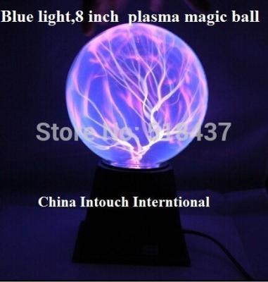 China Plasma Ball 8 Inch Novelty Lightning Ball Electrostatic Crystal Ball BL-0128 Plasma Ball Static Luminous Magic Lamp Electrostatic Crystal Ball for sale