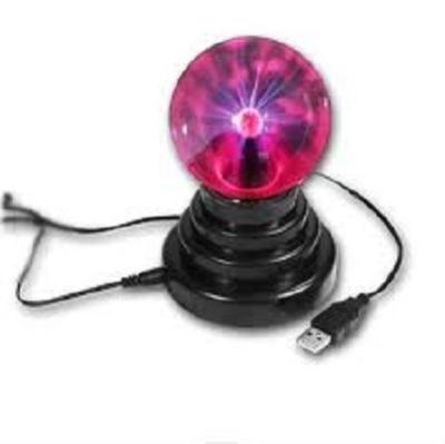 China Plasma Ball Sphere Lightning Light Lamp Part Lighting 3 Inch Novelty Static Lightning Ball PB0203 for sale