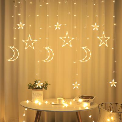 China Faceted Cover Wholesale Holiday Decoration Led Curtain Light Star Led Curtain Light Holiday Lighting Christmas for sale