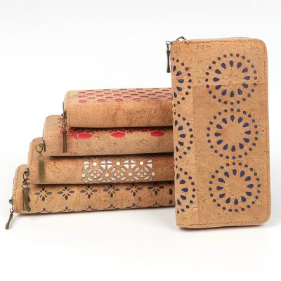 China Hot Sale Eco-Friendly Customized Logo Women's Mini Portugal Cork Card Bag Eco Friendly Slim Card Holder Wallet For Man Vegan Amazon Bag for sale