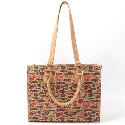 China High Quality Natural Vegan Custom Design Tote Cork Shoulder Bag Portugal Handbag Eco Friendly for sale