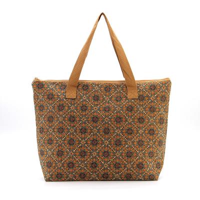 China High Quality Natural Vegan Custom Design Tote Cork Hand Bag Portugal Handbag Eco Friendly for sale