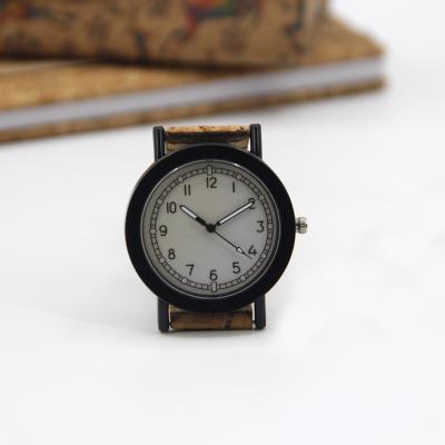 China Cork Eco Friendly Watches Eco-Friendly Natural For Lover's Wristwatch Couples Romantic Wood Calendar Japanese Movement Luxury Watch for sale