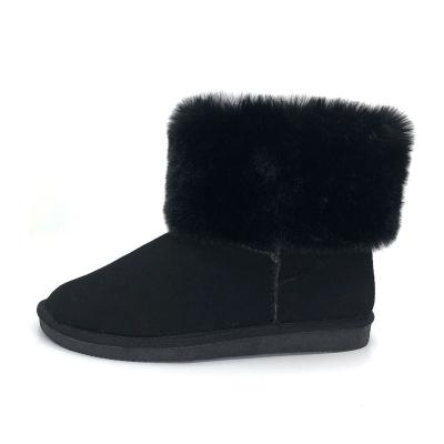 China Around 2021 new winter boots snow boots warm factory-made warm comfortable popular women's thick-soled fur shoes wholesale for sale