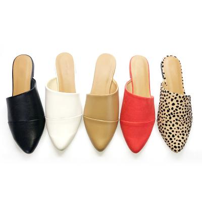 China Chinese Factory Price Half Point Toe Lady Usb Slippers Mules Women Sexy Casual Slipper Low MOQ for sale