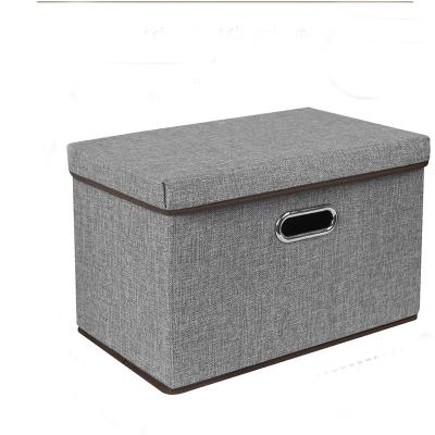 China Viable Removable Portable Multi Function Storage Box Large Capacity Laptop Business Foldable Storage Box With Lid for sale