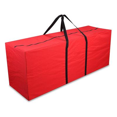 China Durable Folding Handle Christmas Tree Storage Bag 5 Zipper - Waterproof 600D Oxford Holiday Christmas Bag for sale