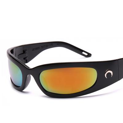 China Fashion sunglasses shape sunglasses men and women's sports recycling sunglasses personalized reflective punk sunglasses for sale