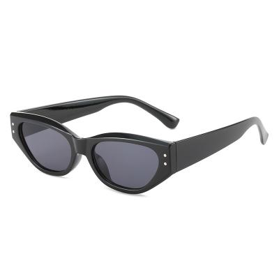 China 2022New UV400 Sunglasses Retro Cat Eye Sun Glasses Cheap Wholesale High Quality Eyewear PC UV400 for sale