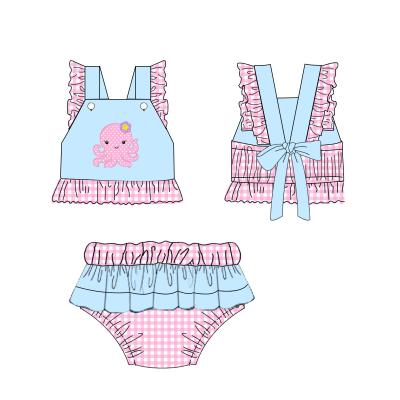 China 2022 Online Wholesale Cute Children Breathable Customization Kids Girls Swimsuit Infant Baby Swimwear for sale