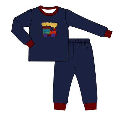 China Wholesale Custom Logo Easter Day Boutique Cotton Embroidery Casual Baby Boy Kids Clothing Outfit Set for sale