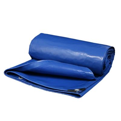 China Double Faced 550gsm Double Sides Coated Fabric Flame Retardant PVC Tarpaulin Plain Cover Technics Style Outdoor Pattern Factory Supplied for sale