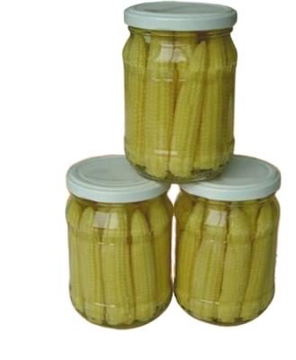 China Canned Baby Corn In Glass Jar 370ml Canned Vegetables for sale