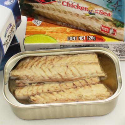 China Canned mackerel canned fish in oil new product factory for sale