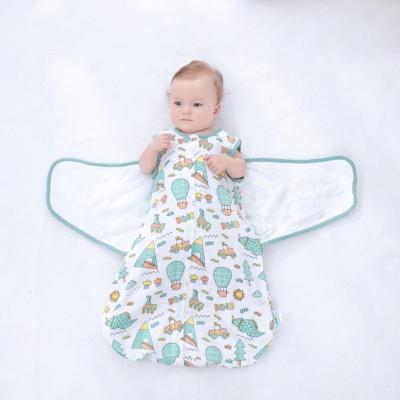 China Wholesale 40S Flame Retardant Muslin Cotton Zip Up Baby Wraps Baby Muslin Wrap Blankets for sale