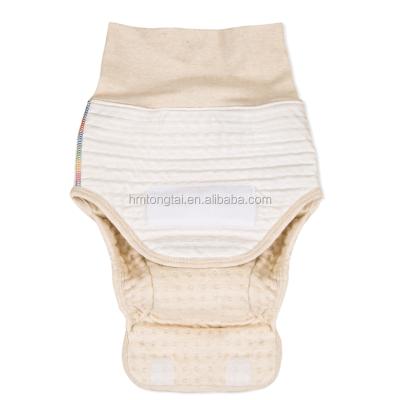 China Diaper Baby GOTS Plain Weave 100% Organic Cotton Waterproof And Free Breathing Pants for sale