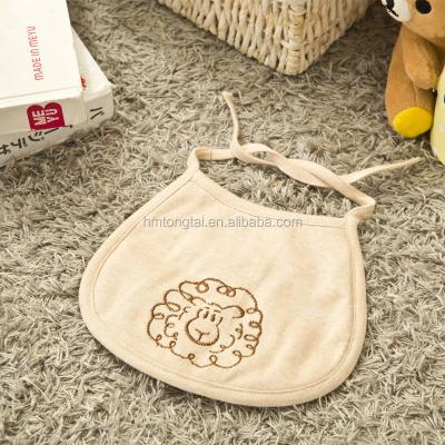 China 100% Cotton Antibacterial Baby Bibs, Wraps and Burp with Exquisite Embroidery Sheep Bibs for sale